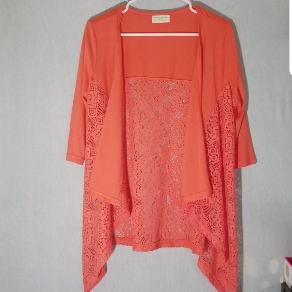 Short Sleeve Lace Cardigan